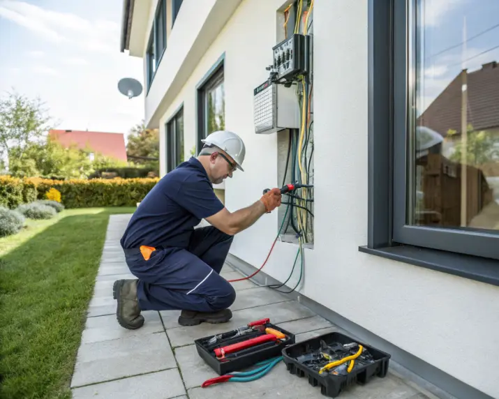 Secure installation with power