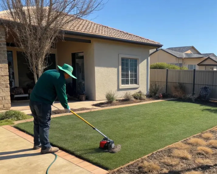 Dry Season Artificial Turf Maintenance in LA