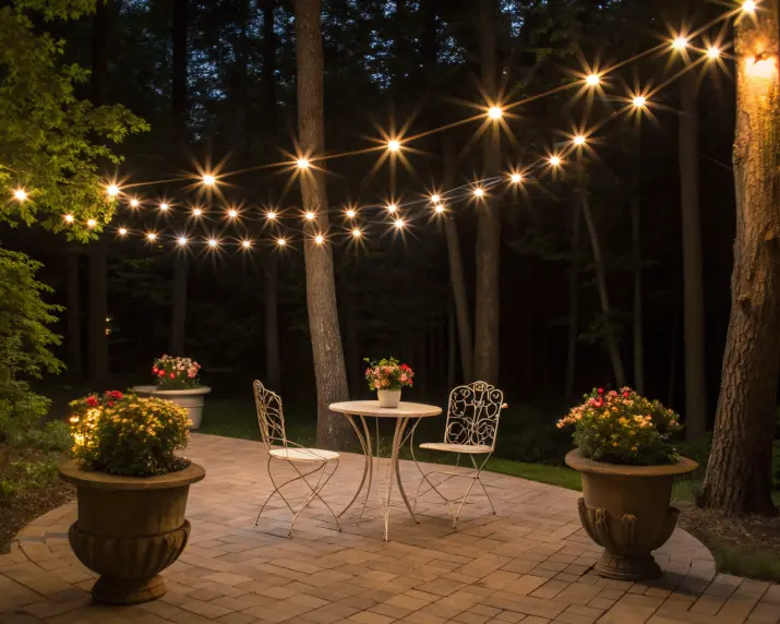 Planning patio light layout