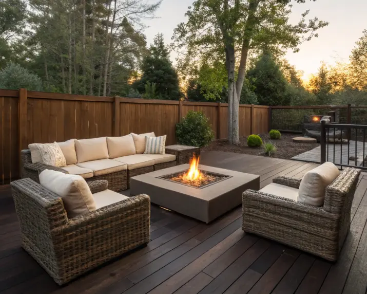 Structured backyard landscape design