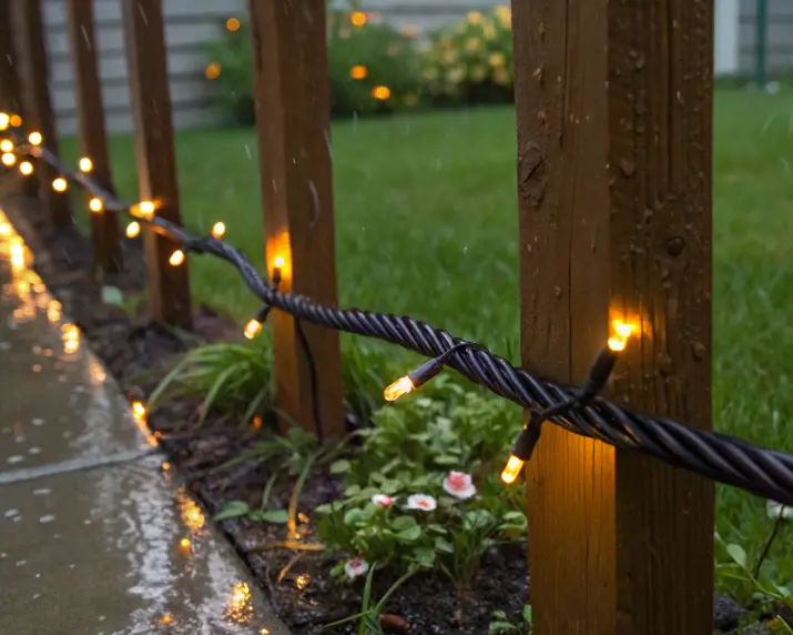 Solar-powered bistro lighting