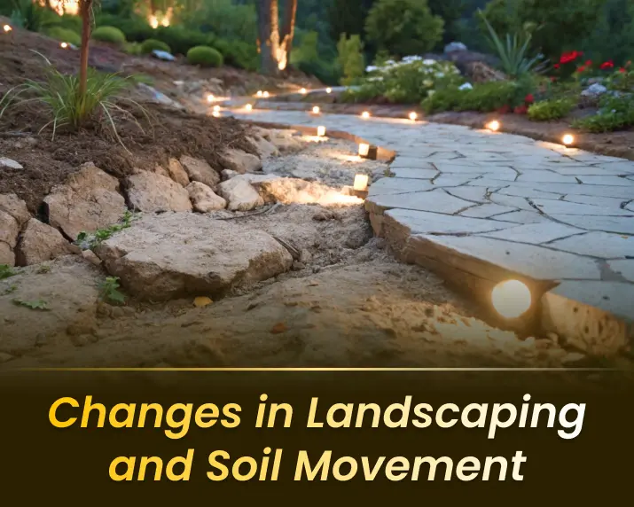 Challenges occurring due to changes in landscaping and soil conditions