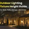 Outdoor Lighting Fixture Height Guide For Wall, Path, Garage, and Entry