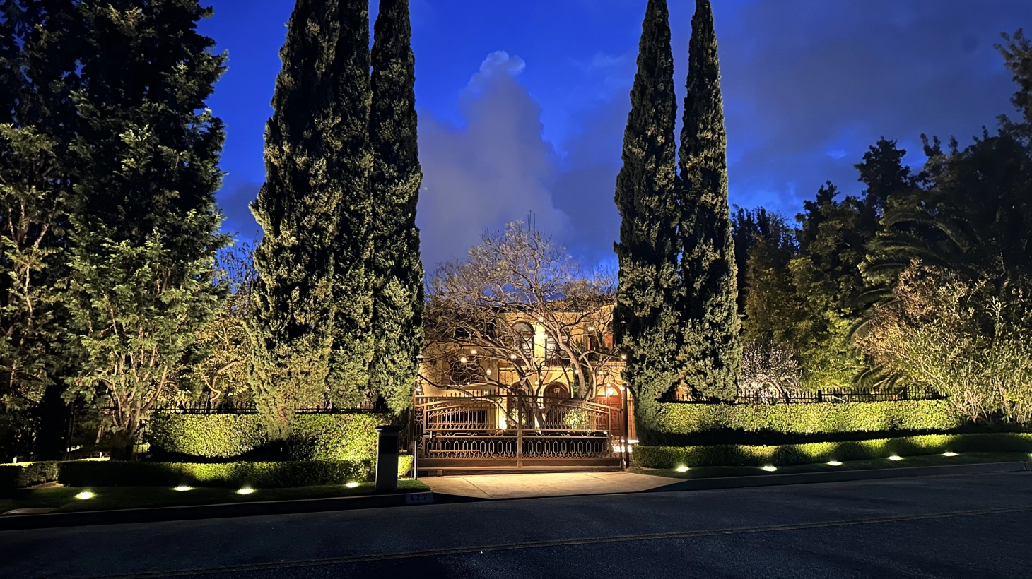 Luxury Estate Landscape Lighting IBrentwood Image
